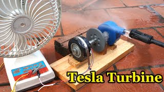 How to make a very strong mini tesla turbine Tesla turbine made from PVC pipe [upl. by Ced]