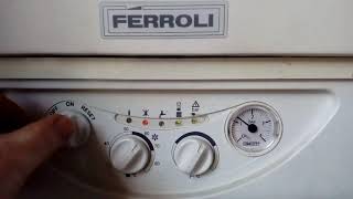 Ferroli F24 boiler central heating ignition working after reset [upl. by Maitilde]