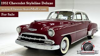 1952 Chevrolet Styleline Deluxe 4 Door Sedan  Consignments at Classic Auto Mall classicautomall [upl. by Mattheus]