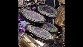 A demonstration of Danny Careys Mandala drum triggers from the Tool tour [upl. by Aracot555]