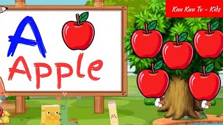 A for apple  अ से अनार  abcd  phonics song  a for apple b for ball c for cat  abcd song  abcde [upl. by Osnofla448]