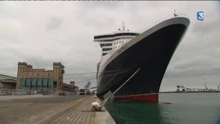 Le Queen Mary 2 fait escale Ã Cherbourg [upl. by Desireah996]