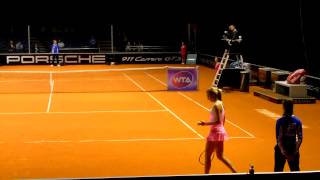 Petra Martic vs Yulia Beygelzimer service  return game  Porsche Tennis Grand Prix 2015 [upl. by Lucinda]