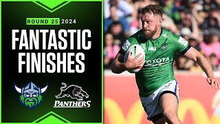 Best finishes of 2024 Raiders v Panthers  Round 25  NRL Telstra Premiership [upl. by Eznyl]