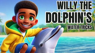 🐬 Willy the Dolphins Water Tricks 🌊🎶 [upl. by Yesrod885]