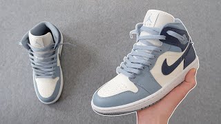 HOW TO LOOSELY LACE NIKE AIR JORDAN 1 MID  NIKE AIR JORDAN 1 MID Lace Style BEST WAY [upl. by Ahsienat875]