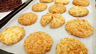 Crunchy Cornflakes Cookies Recipe  Easy Cookies Recipe [upl. by Reinhart]