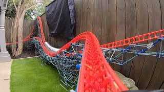 Magnum XL300 POV Backyard Knex Rollercoaster [upl. by Rozek575]