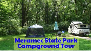 Meramec State Park Campground  Park Travel Review [upl. by Idnar]