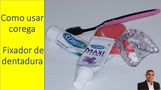 Como usar corega Fixador de dentadura dralexguedes CoregaBR [upl. by Xila]