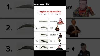 Which type of eyebrows you have shofunny funnymemes foryou memes [upl. by Aspasia]