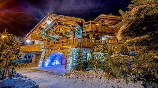 One of the Most Luxurious and Unique Ski Chalets in the Alps [upl. by Anirtik]