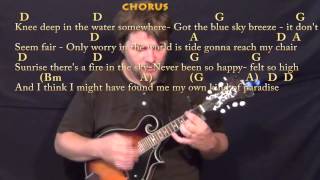 Knee Deep Zac Brown Mandolin Cover Lesson with ChordsLyrics  Capo 1st [upl. by Eiggam]