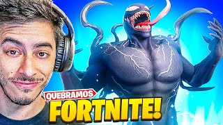 Quebramos o Fortnite com o poder do VENOM [upl. by Bronez309]