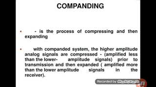 Companding in PCM codes [upl. by Tugman469]