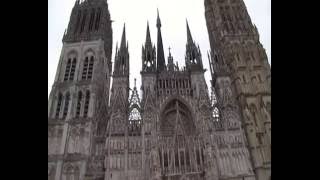 Sonnerie du Midi à la cathédrale de Rouen [upl. by Airtened]