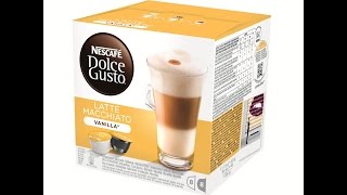 Making Nescafe Dolce Gusto Latte Macchiato Vanilla Mini Me [upl. by Ateerys738]