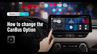 How to change the CanBus Option on Roadanvi HSX12 Series [upl. by Acinorrev]