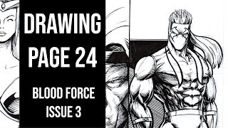 Blood Force Page 24 drawing commentary Pose of destiny [upl. by Ylrad]