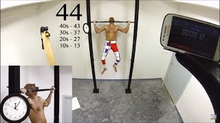 How Fast Can You Do Pull Ups Record Holder Attempt Tazio Il Biondo [upl. by Aryl]