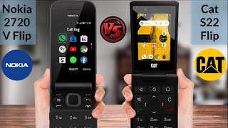 Nokia 2720 V Flip vs Cat S22 Flip [upl. by Aliekat457]