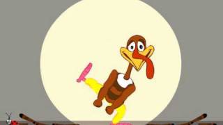 Turkey Dance  Funny Animated ecard [upl. by Halda21]