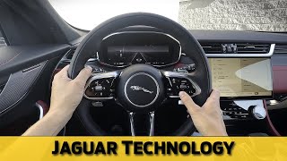 Jaguar FPace Steering Wheel and Cluster [upl. by Arrakat]