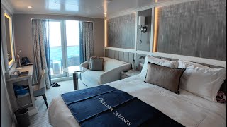 Oceania Vista Concierge Balcony Stateroom Tour  Room 10015 [upl. by Adlemi]