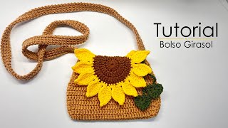 Tutorial Bolso Girasol  Crochet💚Mayelin Ros [upl. by Eltsyek11]