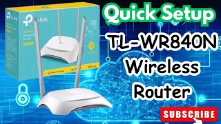 How to Setup Wireless router TLWR840N TPLink  UrduHindi [upl. by Dulci]