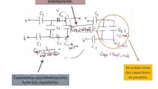 Circuito de Capacitores En Serie y Paralelo Combinados Suma [upl. by Orson]