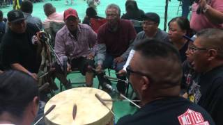 White Ridge Singers Whitehorse High School pow wow 2016 [upl. by Haldeman9]