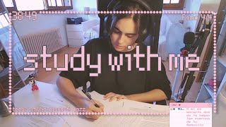 ☕study with meestudia conmigo ♡ 5010 pomodoro energetic jazz café music🎧✩°｡✮ [upl. by Einahpit]