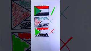 رسمت أعلام الدول العربية كلها💪😁 رسم علم السعودية 🇸🇦 رسم palestine makeuptutorial السعودية art [upl. by Bronk571]