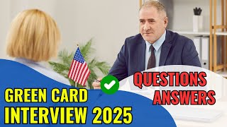 Green Card Lottery Interview 2025 Questions amp Answers  US Visa Interview  US Immigration [upl. by Euqinmod55]