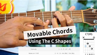 Guitar Theory Lesson  C Shape Movable Chords [upl. by Iahc221]