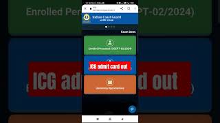 ICG ADMIT CARD OUT icgmocktest Downloadadmitcard afcatmotivational indiandefencemotivati [upl. by Cosimo]