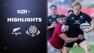 HIGHLIGHTS  All Blacks XV v Georgia  Montpellier 2024 [upl. by Dwane]