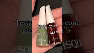 Testando cores com esmalte rebu shorts nail nails unha unhas unhasdecoradas unhasnaturais [upl. by Eilsel]