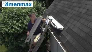 How to Install Amerimax Solid Gutter Cover Gutter Guards [upl. by Yhtomit]