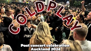 Coldplay Auckland 2024  Post concert Celebration [upl. by Ahsurej676]