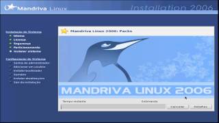 Como Instalar o Mandriva 2006  Formatação Linux [upl. by Jonna]