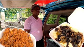 Hes StVincent CRAZIEST street food seller stvincenttravel [upl. by Eduj644]