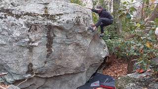 Barndoor Problem V2  Moores Wall Bouldering [upl. by Kenay]