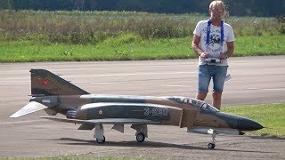 LARGE RC PHANTOM F4E  THE JET POWER EVENT 2019 [upl. by Akeret663]