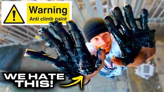 ANTI CLIMB PAINT vs PARKOUR  Does it work 🇬🇧 [upl. by Illona190]