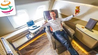 RIESIG Die Singapore Airlines First Class Suites in der A380 SINHKG  YourTravelTV [upl. by Seraphine105]