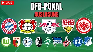 DFBPokal Auslosung Achtelfinale  LIVE [upl. by Eimmat]