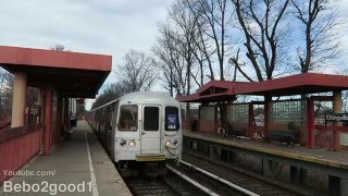 NYC Staten Island Railway Two Trains at Eltingville Station MUE2 [upl. by Annaor]