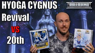 HYOGA CYGNUS 20th Anniversary vs Revival MYTH CLOTH [upl. by Zurek301]